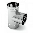 Купить Тройник одностенный дымоходный 90 градусов D-115 мм из нержавеющей стали Прок